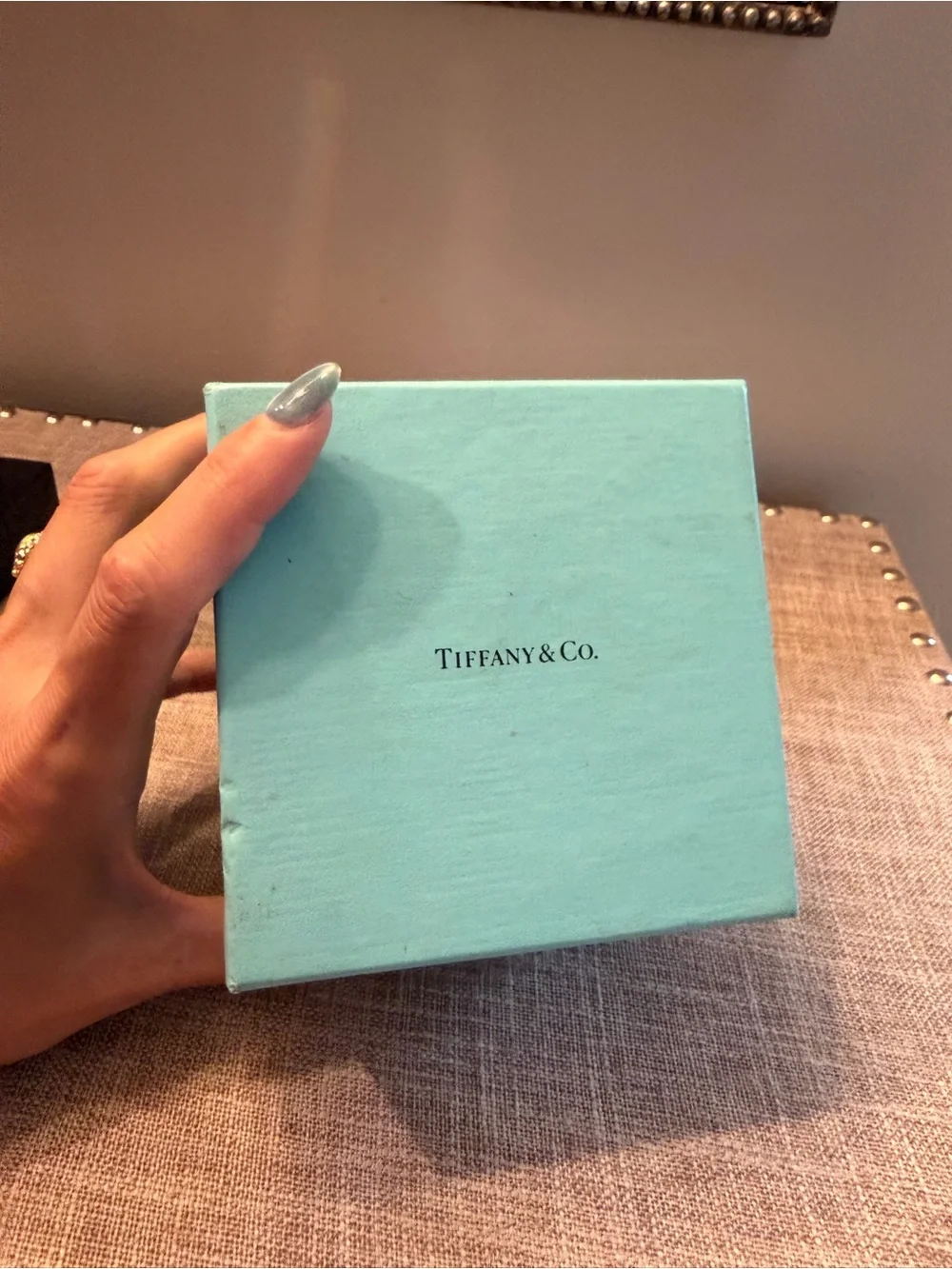 NIB Tiffany & Co. New diamond cut crystal large votive candle holder